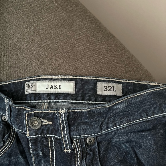 BKE Men's Deep Indigo Straight Jeans - Picture 4 of 5